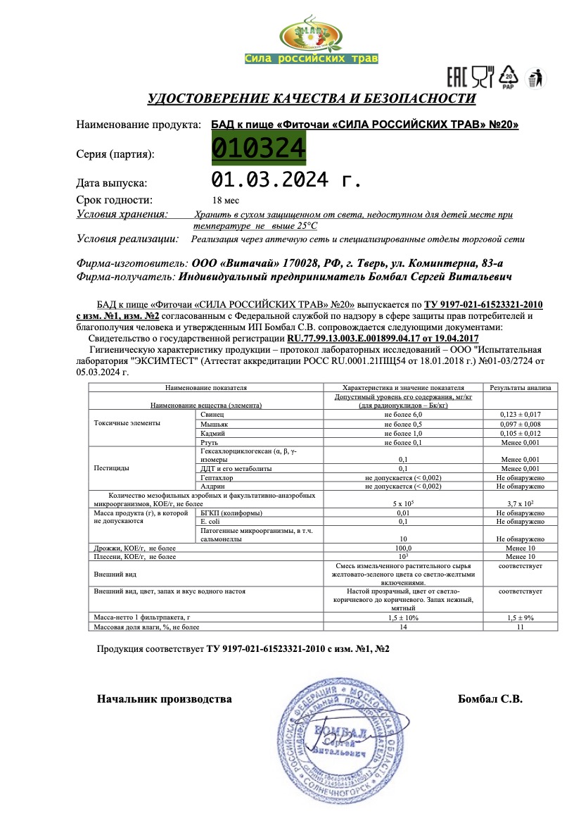 Паспорт №032024